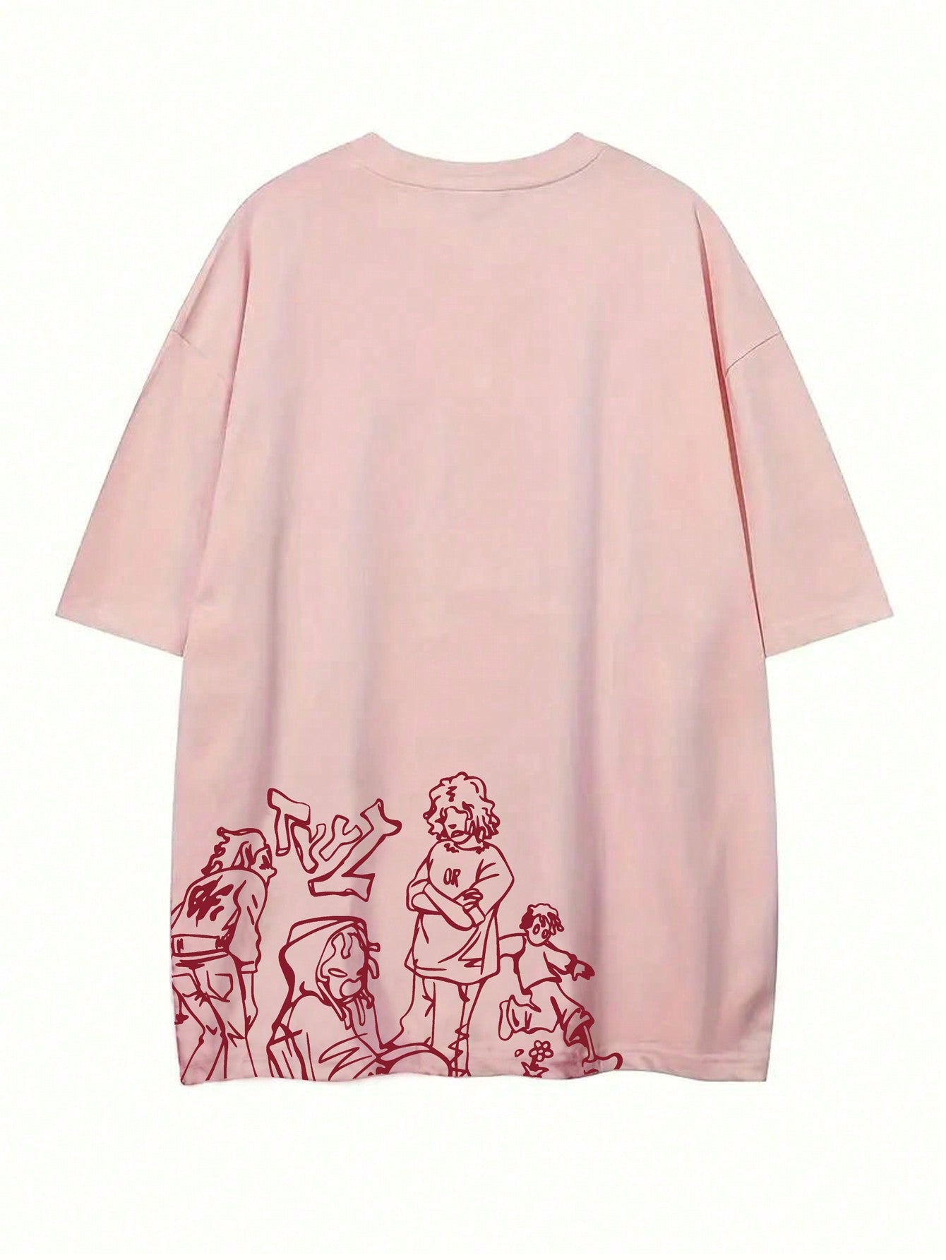 Women's Character & Letter Printed T-Shirt