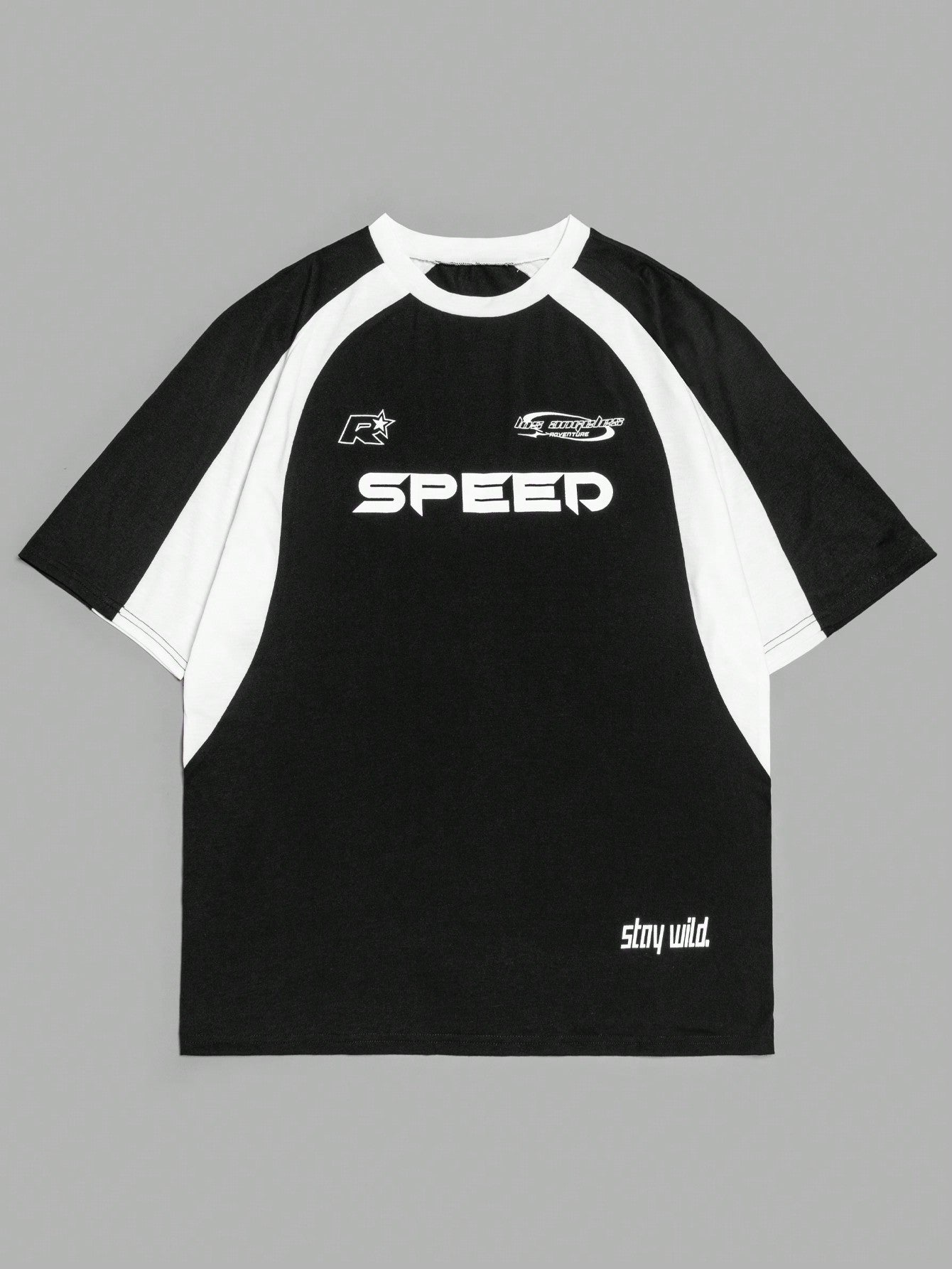 Women's Speed  Letter Printed Racing T-Shirt