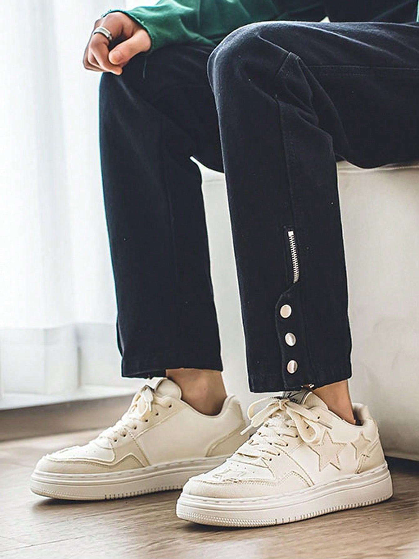 Star boy Lace-Up Sneakers