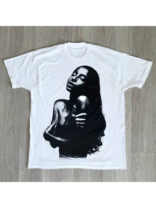 Sade - Love Story Vintage Album Cover Vintage T-Shirt Big Prints