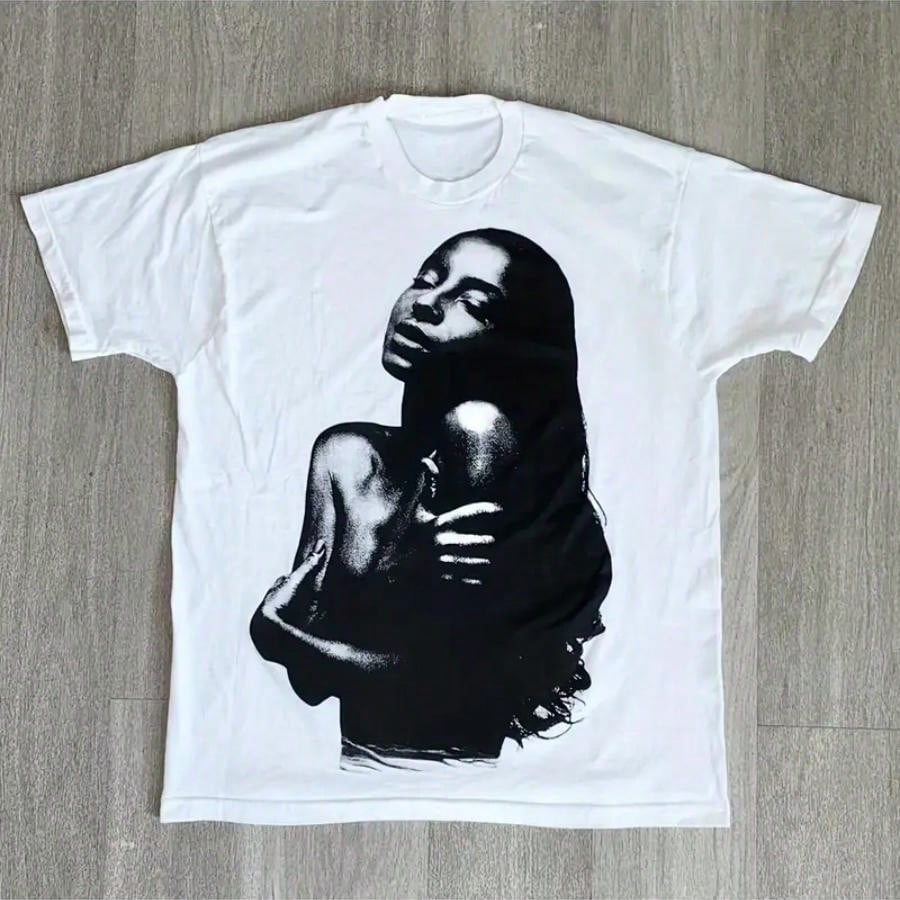 Sade - Love Story Vintage Album Cover Vintage T-Shirt Big Prints