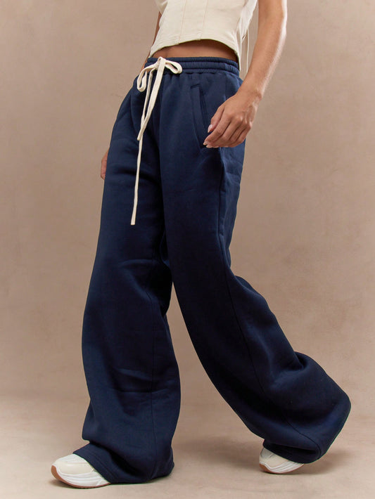 Lust Wide Leg Sweatpants With Drawstrings