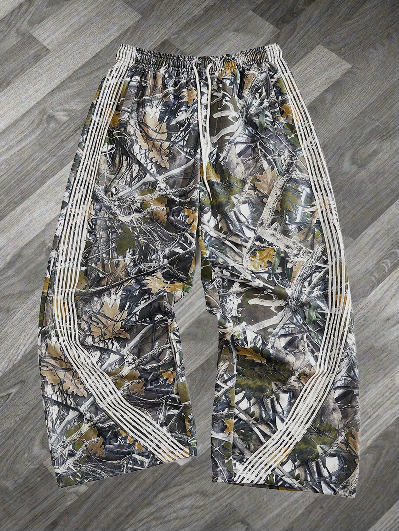 Men's Loose Fit Digital Print Woven Long Pants