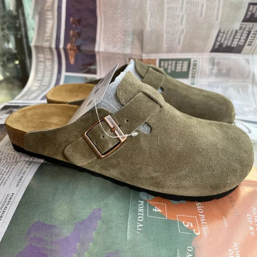 Leather Cork Slippers