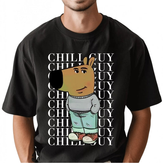 Chill Guy Dog Meme T-Shirt